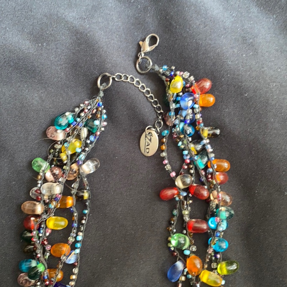 Zad layered beaded necklace